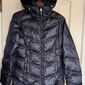 NILS Women's Dark Puffer Coat with Hood